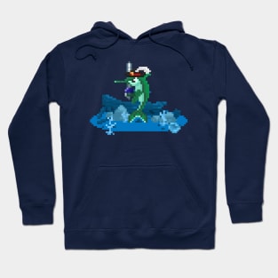 Pixel Art SwordFish Hoodie